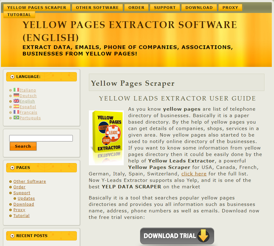 Yellow Pages Scraper
